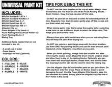 UNIVERSAL PAINT KIT - No.UPK01 - SCULPTOMO TOYS
