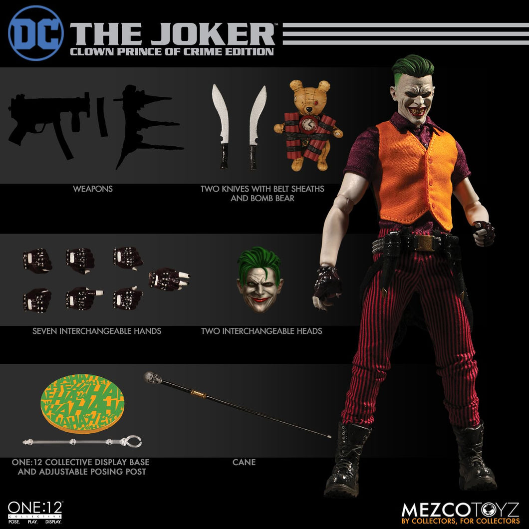 [DENTED BOX] THE JOKER: Clown Prince Of Crime Edition - ONE:12 Collective - MEZCO