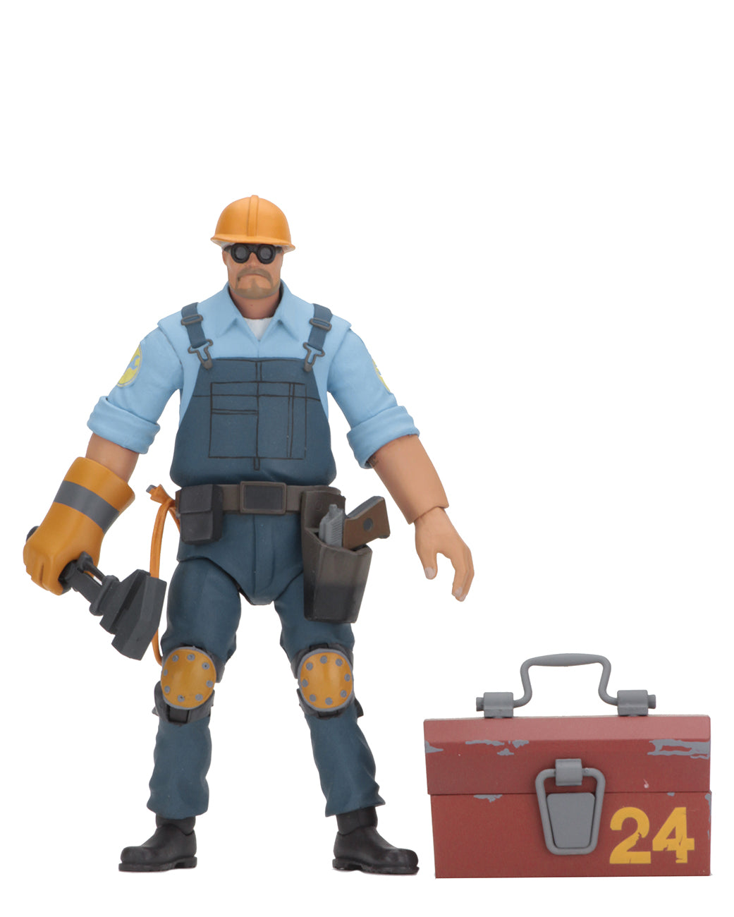 BLU ENGINEER - Team Fortress 2 – 7″ Scale Action Figures – Series 3.5 BLU - NECA