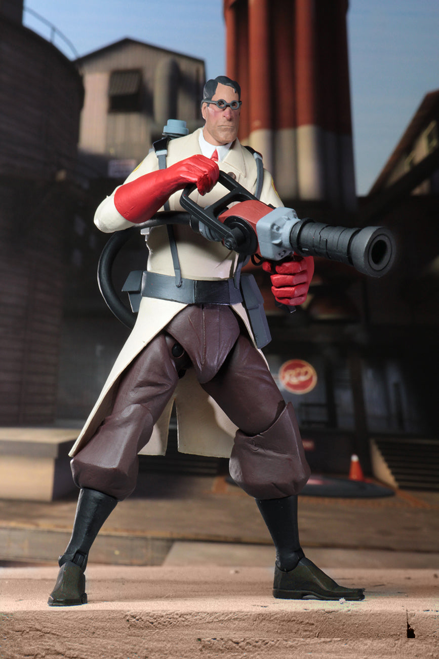 RED MEDIC - Team Fortress 2 – 7″ Scale Action Figure – Series 4 RED - NECA