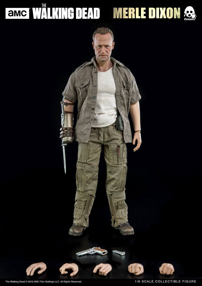 The Walking Dead MERLE DIXON 1/6 Scale Figure - ThreeZero